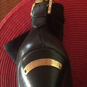 Michael Kors black Swede boot